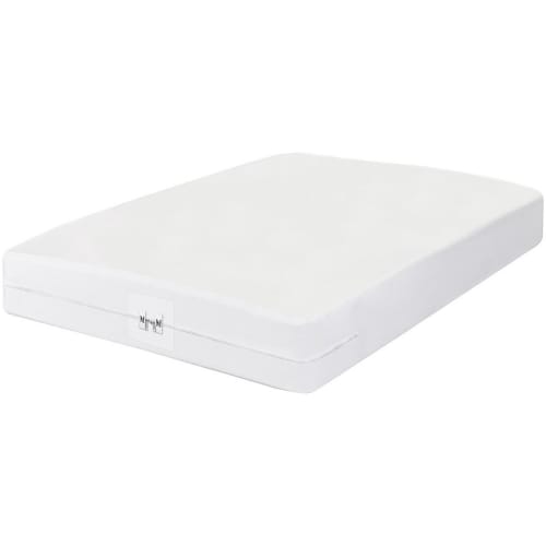 Essential Bedbug Box Spring Encasement, Knit Polyester, Twin, 38x80, Fits up to 9" Depth, White